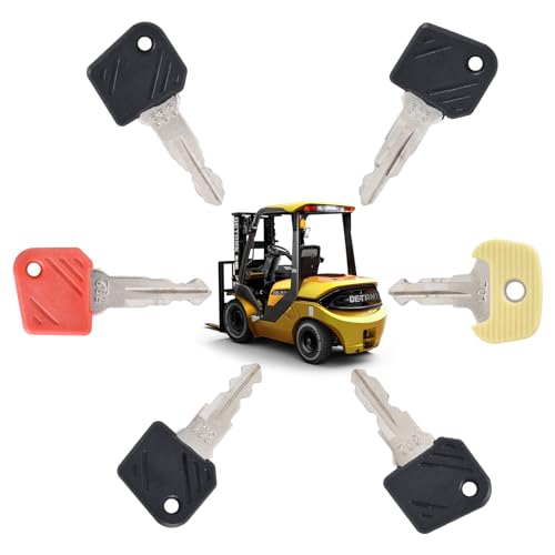 6 Piezas Juego de Llaves de Encendido, 701 702 801 802 503 530 Llaves de Encendido de Repuesto Universales, Jpara la Mayoría de los Vehículos de Construcción Excavadoras Niveladoras Topadoras