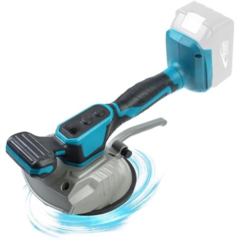 DTNESS Tile Vibration Leveling Machine, for Makita 18V Cordless Handheld Tile Suction Vibration Tiling Tool, Tile Vibrator Tool w/ 8 Adjustable Speeds, Tile Tiler 50kg Adsorption Capacity (NO Battery) Cover
