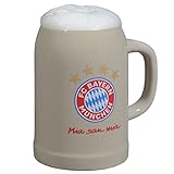 Fassungsvermögen: 500 ml FC Bayern München Bierkrug/Krug mia san mia FCB - Plus gratis Aufkleber Forever München