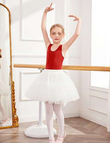 Image of Arshiner Girls Ballet Leotards Dance Gymnastic Outfits Crisscross Straps Sleeveless Tank Dancewear