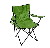 DIMENSIONES. 46 x 80 x 80 cm thesecrethome.es - Silla Plegable Camping Ligera - Silla Lona Plegable con Portavasos - Ideal para Acampada, Picnic, Pesca - Verde
