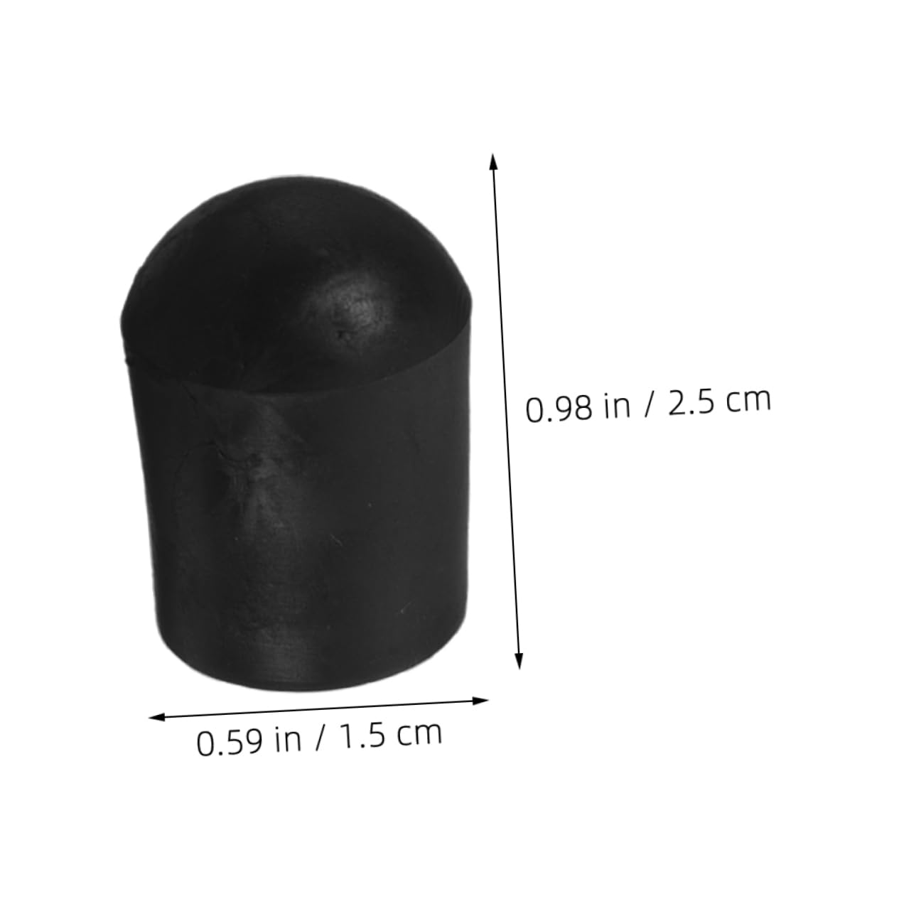 BESTonZON Cello Endpin Rubber Tips Non-slip Endpin Stopper 6pcs Cello Endpin Caps Easy to Install Floor Protection Stylish Design