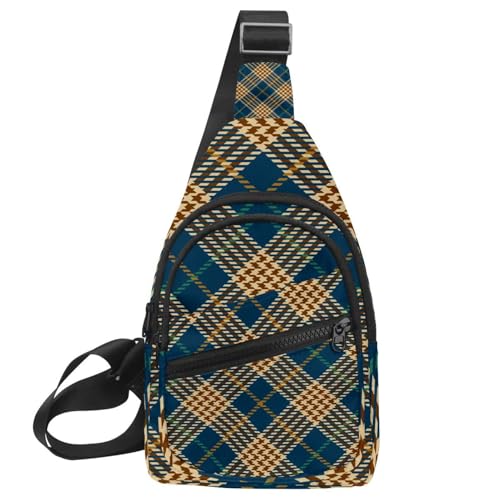 Bolsa de pecho para mujer a cuadros ideal para tus rutas de senderismo y viajes activos