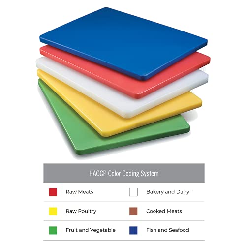 Tabla de Cortar Rectangular de Polietileno de Alta Densidad, Amarilla, 50,8 cm x 38,1 cm x 1,27 cm, Libre de BPA, Apta para Lavavajillas, Certificada NSF miniatura 2