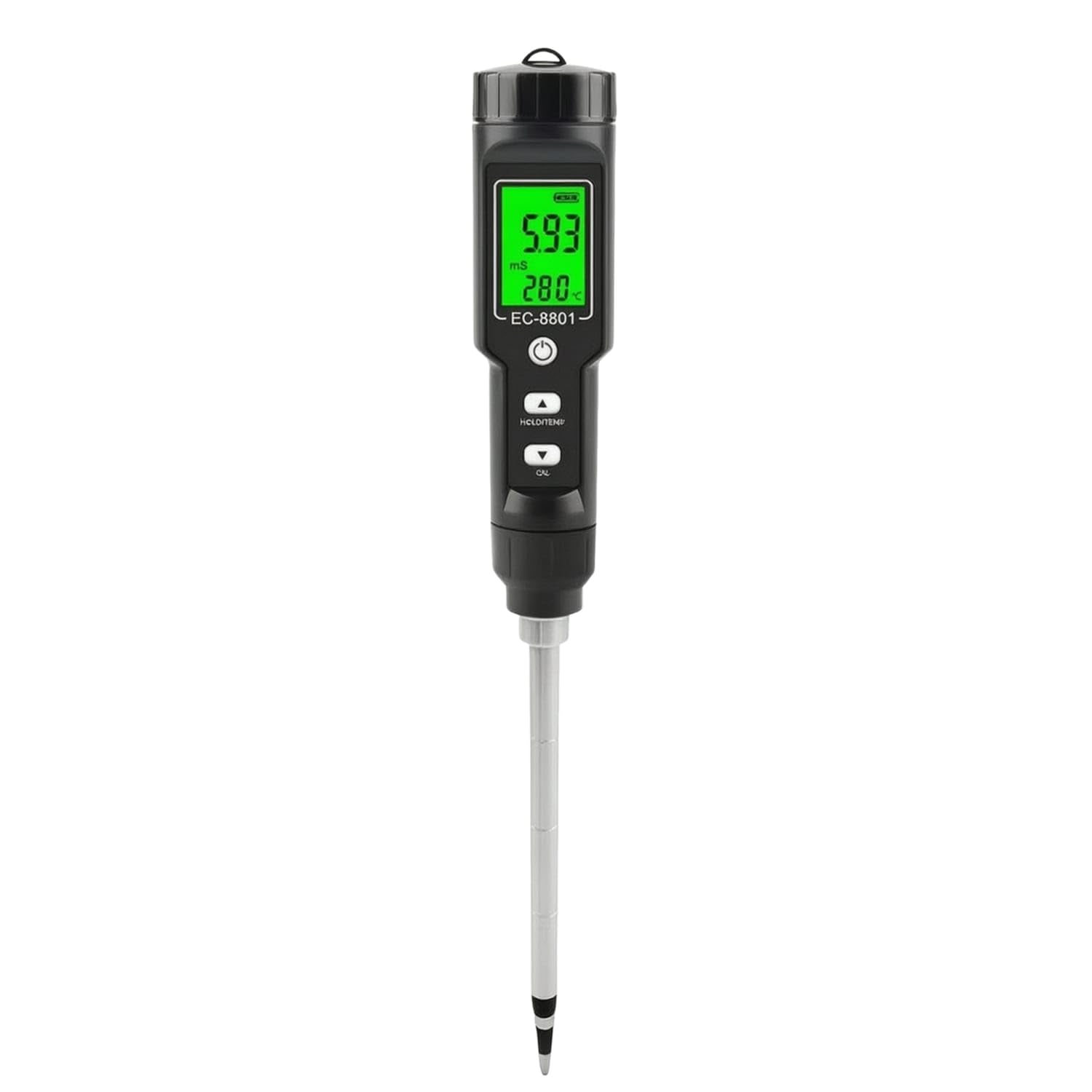 Handheld Soil Meter with Backlit LCD Display Battery-Powered Soil EC Tester Portable Accurate for Growers, Gardeners, Greenhouses, Gardens, Orchards, English Version-image-34
