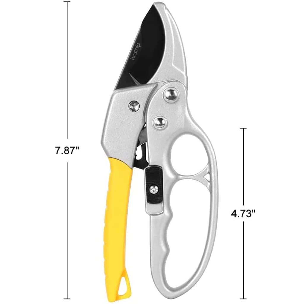 HASTHIP® Garden Pruner Stainless Steel Blade With Safety Lock For Plants 1