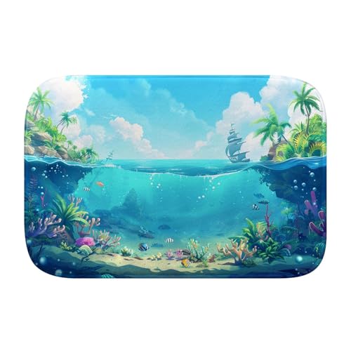 Tapis de bain design moderne en mousse à mémoire de forme ultra absorbant - 2