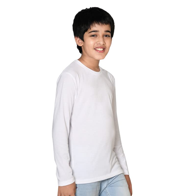 Nusyl Boy's Solid Regular Fit T-Shirt