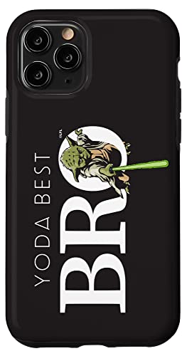Coque iPhone 11 Pro Star Wars rigide Yoda Best Bro sabre laser etui protection frere