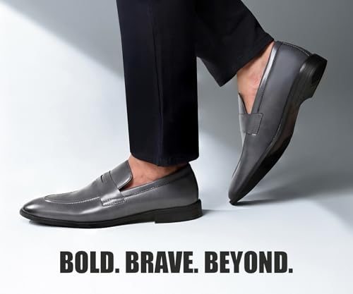 Image of LOUIS STITCH Loafers Formal Shoes for Men | Slip-On Moccasins | Ideal for Business, Casual, Parties (RGMC S)
