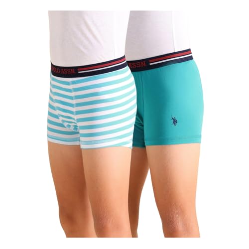 Image of U.S. Polo ASSN. Boy's Cotton Casual Style Trunks (Pack of 2)