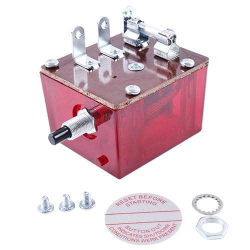 ZTUOAUMA Push Button Magnetic Switch 25700071 117 Compatible with Murphy Switchgage Panels for Bandit Chipper Marine Diesel Generator Engines Shutdown Devices and Distributor Ignition