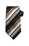 Wehug Men's Classic Tie Silk Woven Necktie Jacquard Neck Ties For Men Brown LD0042