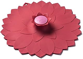 Zeal Reusable Eco-Friendly Flower Design Cooking and Storage Airtight Seal Lid, Silicone, Purple, 30 x 30 x 3 cm