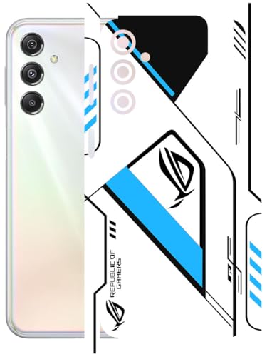 Image of AtOdds - Full Body Back Screen Guard Protector Film - Lamination Wrap Skin Sticker Compatible with Samsung Galaxy M34 (5G) | Scratchproof Matte Finish (RogBlue)