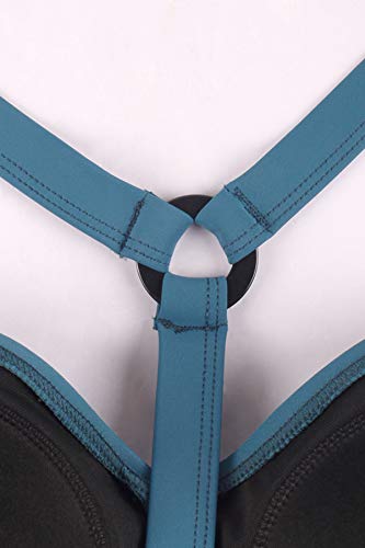 JINXUEER Plus Size Racerback Swimsuit Athletic Tankini Set Swimwear Two Piece with Boyshorts Bathing Suit for Women4