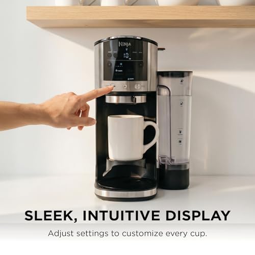 Image of Ninja DualBrew Coffee Maker | Brew Coffee Grounds & Pods | Brew Classic, Rich, Over Ice, & Cold Brew | Brew Single-Serve Cup to Full 12-Cup Carafe | Stainless Steel | GP161