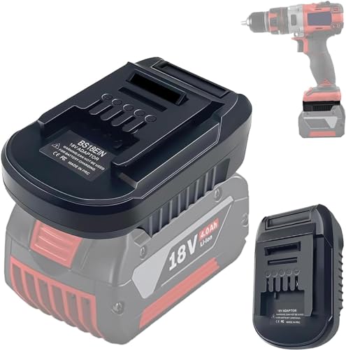 BS18EIN Akku-Adapter für Bosch GBA auf Einhell 18V Elektrowerkzeuge, TEPULAS Akku-Adapter für...