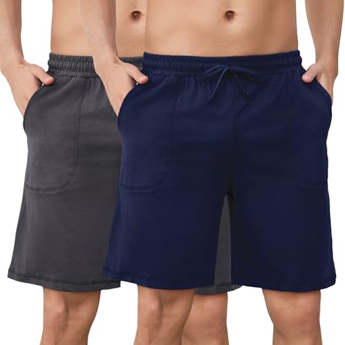 Tessuto traspirante: I pantaloncini uomo 2 pezzi sono realizzati al 95% in cotone e al 5% in elastan. I set 2 pantaloncini da uomo cotone sono molto morbidi e confortevoli, aderendo delicatamente alla pelle. Il tessuto in cotone è altamente traspirante, assorbe l'umidità e mantiene la pelle fresca e asciutta, rendendoli particolarmente adatti come pantaloncini uomo casual .