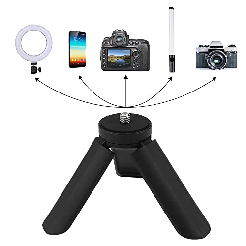 Image of Mini Tripod Stand with 1 /4 Inch Screw Desktop Handheld Tripod Anti Shake