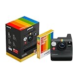 Plastique Polaroid Appareil Photo instantané Now Gen 3, Noir + Film Couleur (8 Photos)