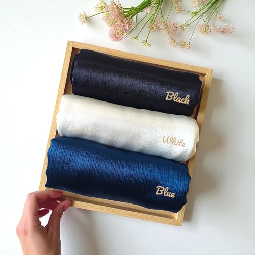 Image of Premium Muna Satin Hijab | Pack of 3 | 200 cm x 70 cm | Elegant Choice for All Occasions - Parties, Weddings & Festivals |