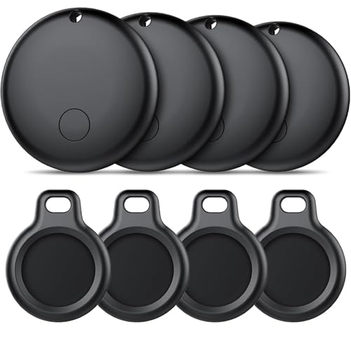 Air Tracker Tag Android Smart Tag, Schlüsselfinder KeyFinder kompatibel mit Google Mein Gerät Finden APP (Android NUR), Bluetooth Key Finder für Gepäck/Taschen/Koffer/Brieftasche (4er Pack)
