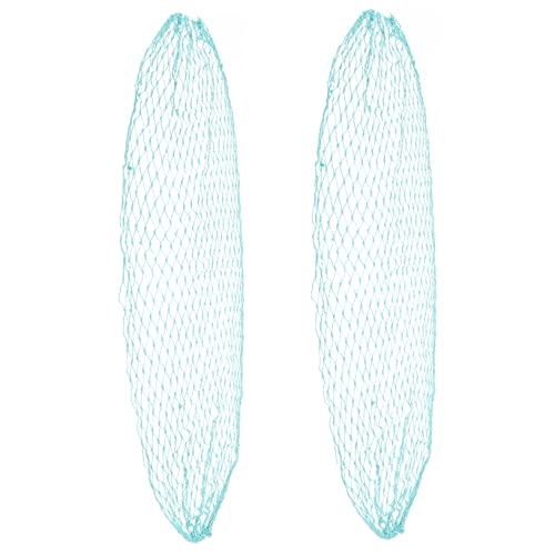 Filet de pêche décoratif vert pour masquer un mur vide style plage x2 - 2