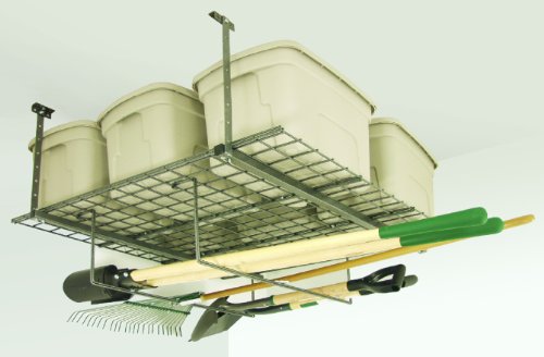 Image of HyLoft 00656 Add-On Storage Rack Accessory for HyLoft Model 625 and 651, Hammertone, 2-Pack