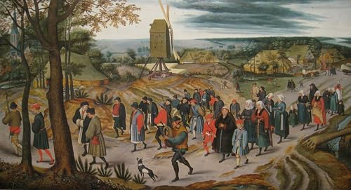 Pieter Brueghel la procession nuptiale tableau pour décorer un mur nu