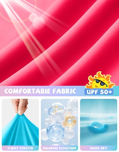 Image of G Gradual Girl's One Piece Swimsuits Racerback Kids Bathing Suit | for Girls 7-16Y, Fully lined for no see-through, Wider straps, UPF 50+, Modest coverage, Swimwear for Swim Team, Beach, Pool