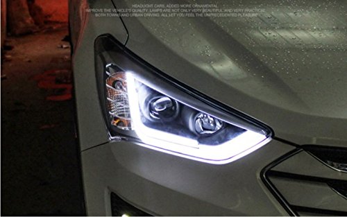 GOWE Stylizacja samochodu dla Hyundai IX45 reflektor LED nowy SantaFe reflektor DRL obiektyw podwójny strumień H7 HID ksenonowy bi obiektyw ksenonowy temperatura barwowa: 5000 K; moc: 55 K