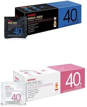 GNC Mens & Womens 40+ Multivitamin Bundle, Tablets, 30ct, 2 Packs