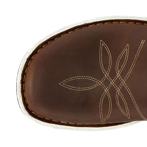 Justin Womens Poly Slip On Embroidered Flats Casual - Brown - Size 11 B4