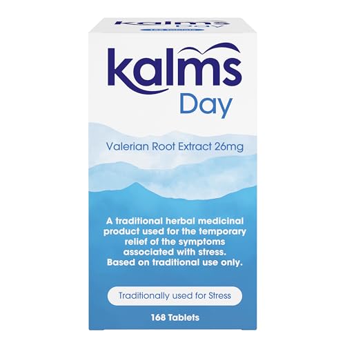 Kalms Day 168 Tablets - Traditional Herbal Medicinal Product Used for The Temporary Relief of Symptoms associated with Stress. Kalms Day 168 Tablets - Traditional Herbal Medicinal Product Used for The Temporary Relief of Symptoms associated with Stress.