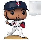 POP MLB: Twins - José Berríos (Home Uniform) Funko Vinyl Figure (Bundled with Compatible Box Protector Case), Multicolor, 3.75 inches