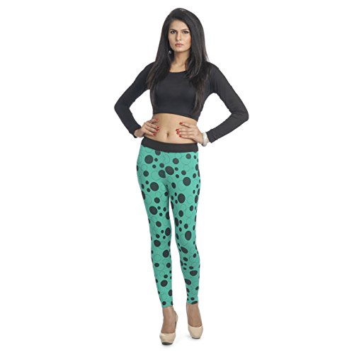 Image of Gospel Femmora Women Regular Fit Cotton Spandex Bubble Printed Ankle Length Legging