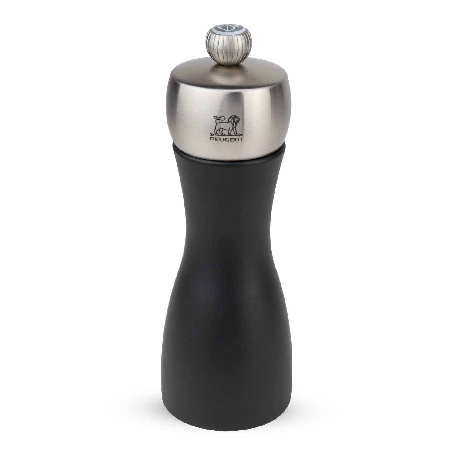 FIDJI Moulin à sel Z Bois Noir mat/INOX 15 cm
