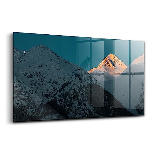 Verre d'art pour l'intérieur Wallfluent paysage de montagne