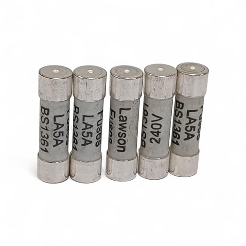 BS1361 Electrical Consumer Unit Fuse, 5 Amp, Pack of (5)