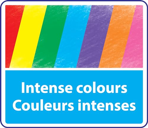 BIC Kids Evolution Stripes Crayons de Couleur Enfant Couleurs vives et intenses Idéal pour dessiner et colorier Couleurs assorties Lot de - vue 6