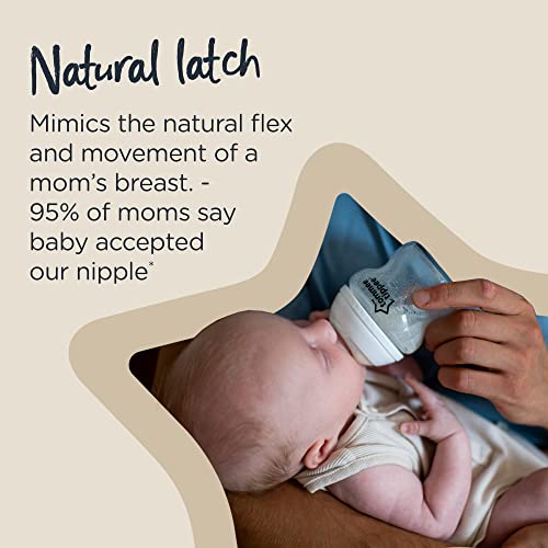 image for Tommee Tippee Closer to Nature Baby Bottles, Woodland Friends | Breast