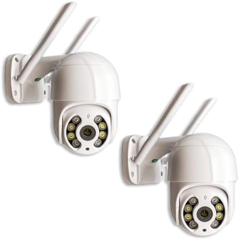 Kit 2 Câmera Externa Ip Prova D'água Infravermelho Externa Wifi H...