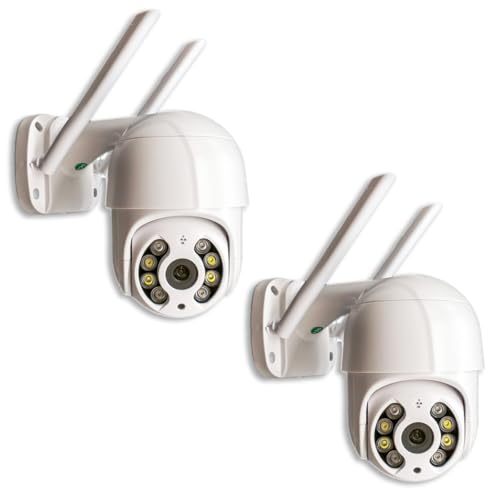 Kit 2 Câmera Externa Ip Prova D'água Infravermelho Externa Wifi H...