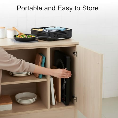Image of Drumstone (Exclusive & Limited 5 Year Warranty) Induction Cooktop 2000W Electric Stove Rapid Heating Cooking Plate, Shockproof Induction Chulha, Energy Efficient, Easy Clean Surface, Gas-Free Cooking