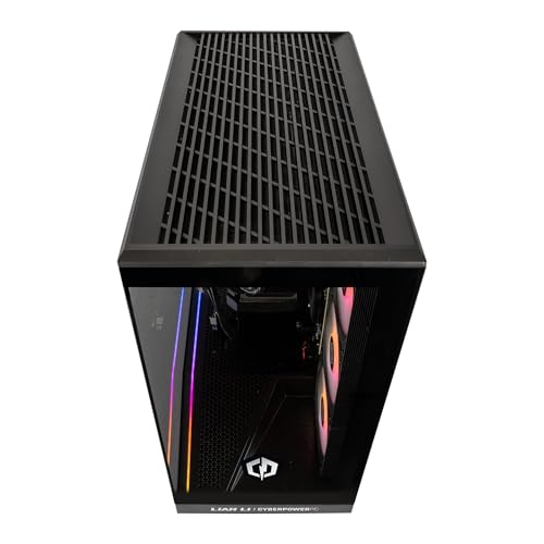 CYBERPOWERPC Luxe Gaming-PC - AMD Ryzen 7 9800X3D, Nvidia RTX 5070 Ti 16GB, 32GB RAM, 1TB NVMe SSD, 750W 80+ PSU, Wasserkühlung, Windows 11, V100R RGB