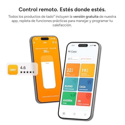 tado° X Starter Kit - contenido del kit con cabezales termostáticos, Bridge X y adaptadores