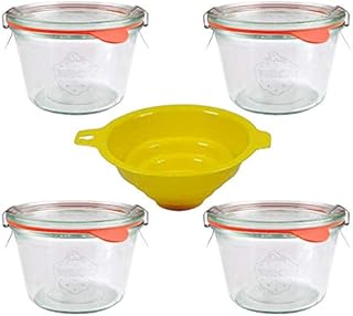 mikken 4 Weck Round Edge Glasses 250 ml