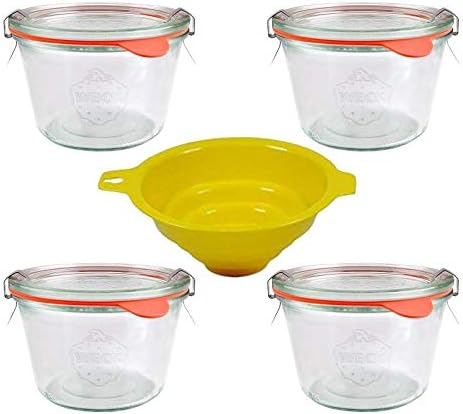 mikken 4 Weck Round Edge Glasses 250 ml