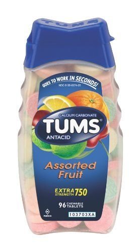 TUMS 750mg Calcium Carbonate 4X100 Tablets Set